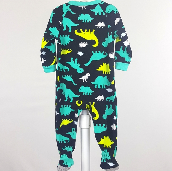 CHILD OF MINE 18mos Footed Dino Onesie - Picture 4 of 5